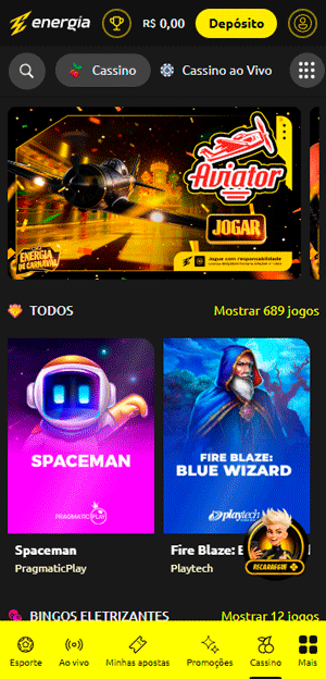 Painel do melhor cassino para iniciantes Energia.bet com ranking de torneio