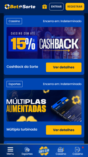Cashback na BetdaSorte