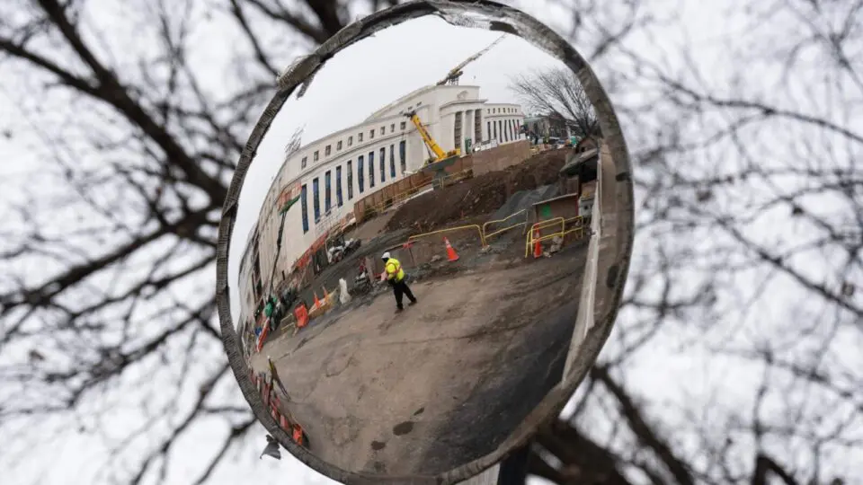 Sede do Federal Reserve, o Banco Central dos EUA, fotografada em dezembro de 2025.