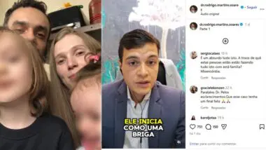 O advogado Rodrigo Soares foi proibido de falar sobre o processo da retirada das crianças dos pais sob pena de multa, mas deixou o caso e se manifestou nas redes.