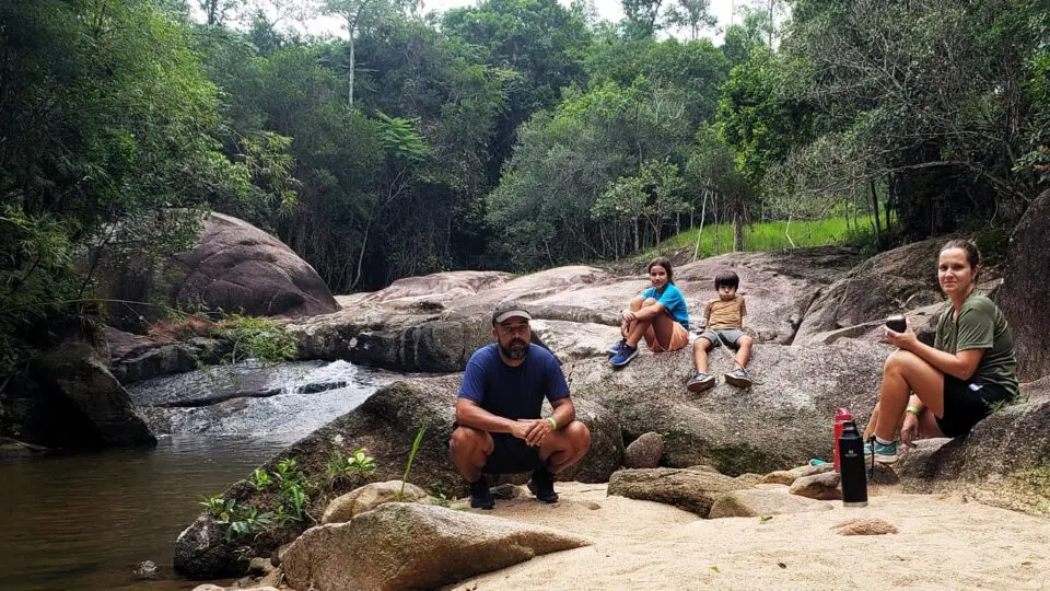 Gabriel e família gostam de acampar no feriado de Carnaval.