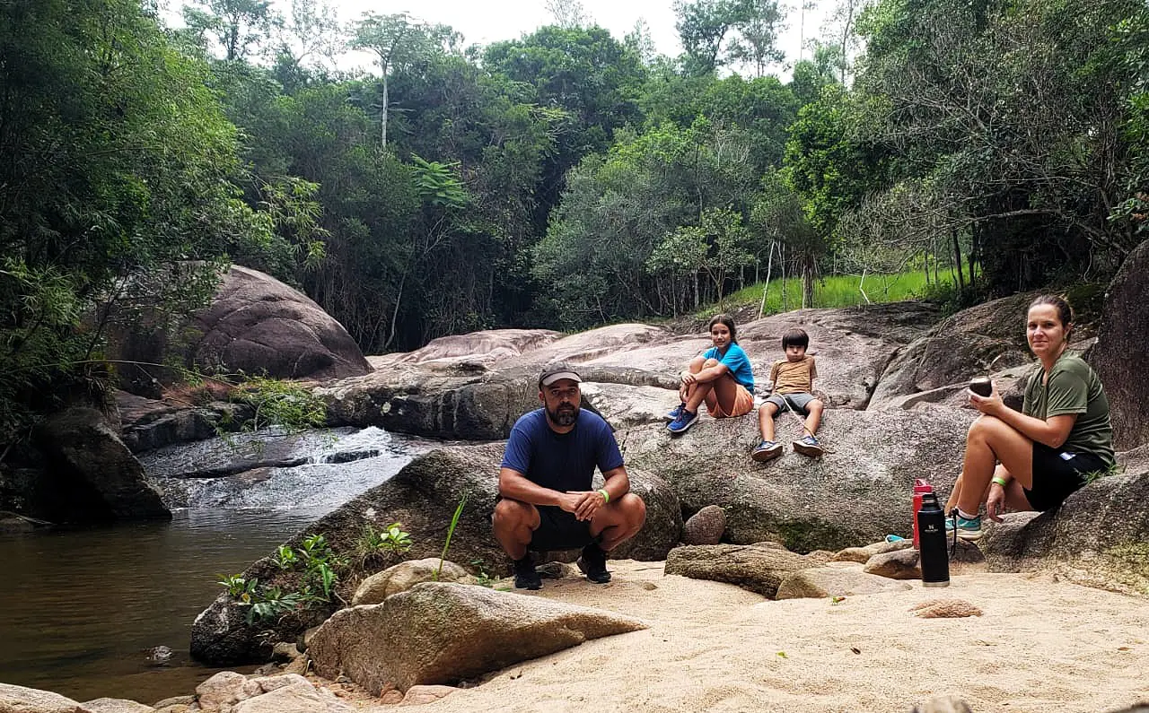 Gabriel e família gostam de acampar no feriado de Carnaval.