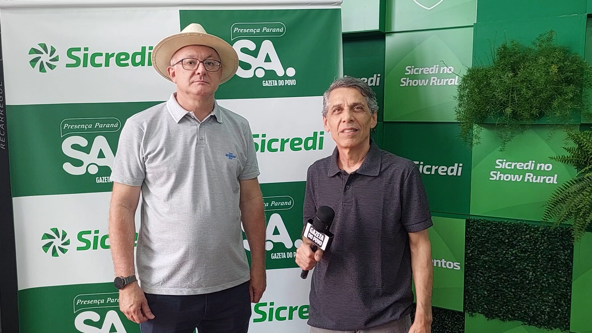 Vitor Tioqueta, diretor-superintendente do Sebrae Paraná, durante entrevista à Gazeta do Povo no estande do Sicredi, no Show Rural Coopavel.
