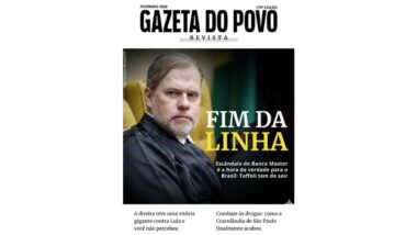 Gazeta do Povo revista mostra o envolvimento de Toffoli no caso do Banco Master Imagem referente a matéria
