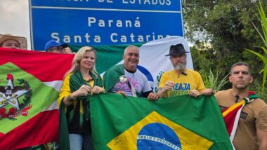 Caminhada pela anistia tem largada oficial no Paraná neste sábado (14), liderada pelo movimento Acorda Brasil. Imagem referente a matéria