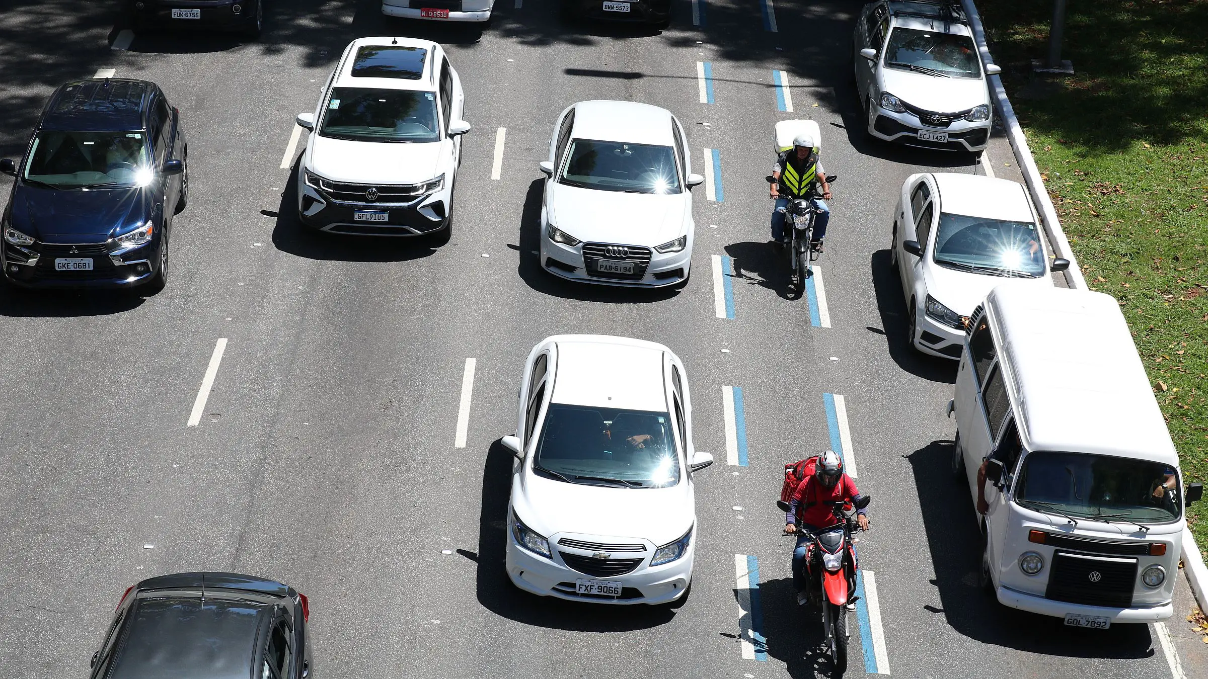 faixa azul sao paulo motociclistas