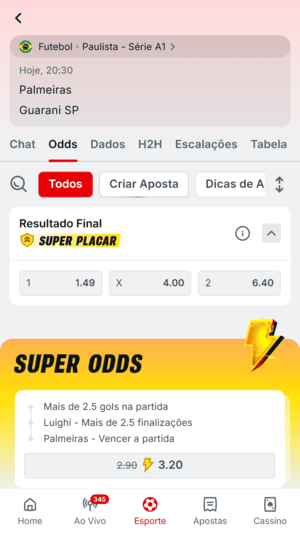 Mercado com recurso SuperPlacar disponível