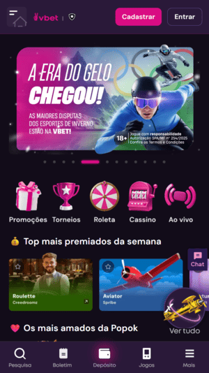 Primeiro passo no cadastro da Vbet