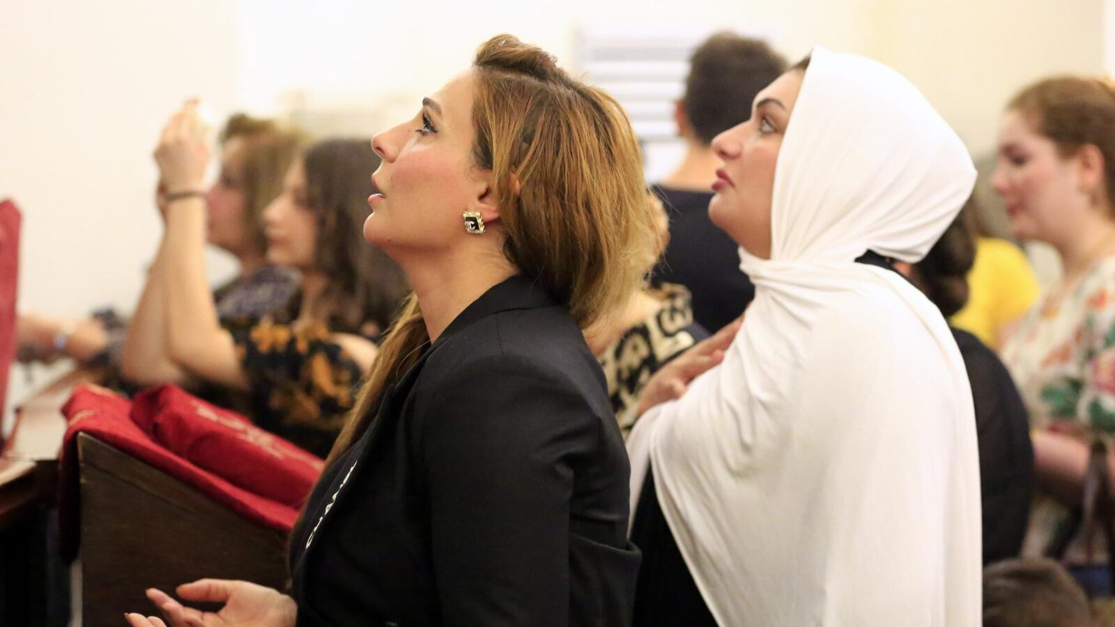 Vigília em Igreja Católica Siríaca em Bagdá, no Iraque, em agosto de 2024.
