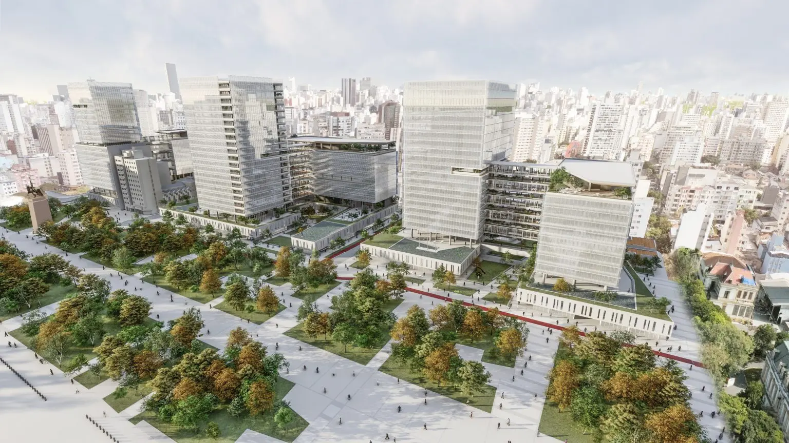 Novo Centro Administrativo de São Paulo vai ocupar quatro quadras entre a Rua Conselheiro Nébias e a Alameda Barão de Piracicaba.
