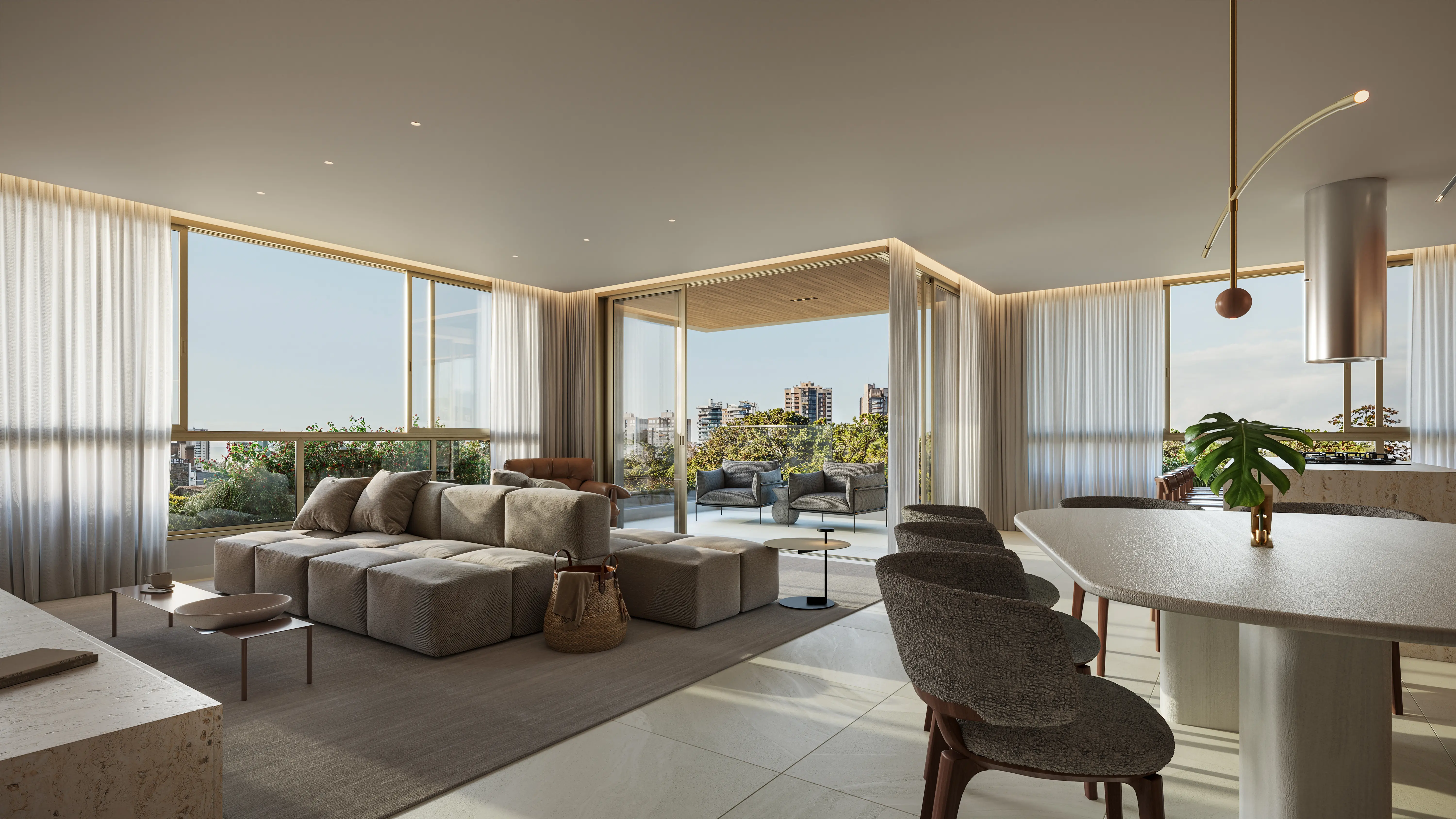 Apartamento do Balq Cabral, empreendimento da MDGP em frente ao Graciosa Country Club, une arquitetura autoral, integração com o verde e metragens amplas em um dos endereços mais valorizados de Curitiba.