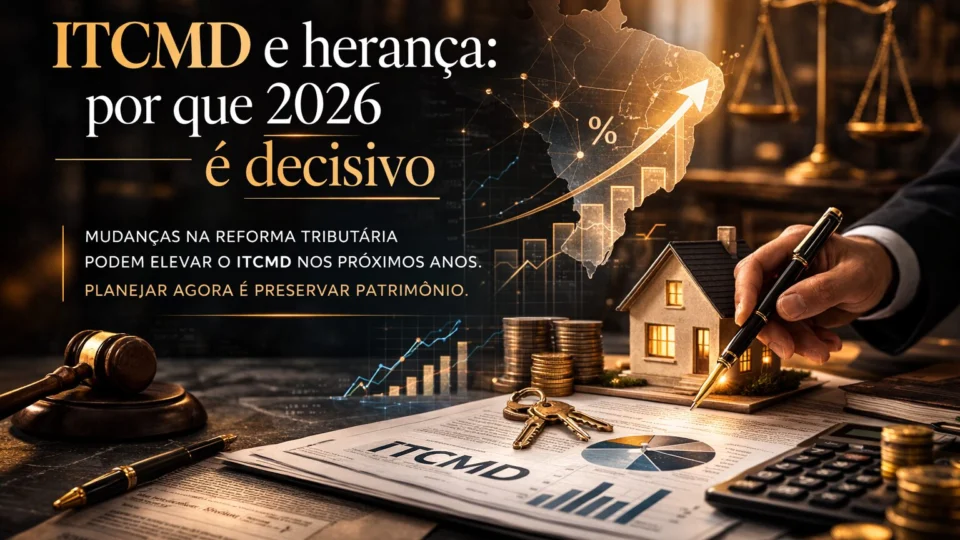 Mudanças na Reforma Tributária podem elevar o ITCMD nos próximos anos. Planejar a sucessão em 2026 pode significar pagar menos imposto e evitar conflitos futuros.