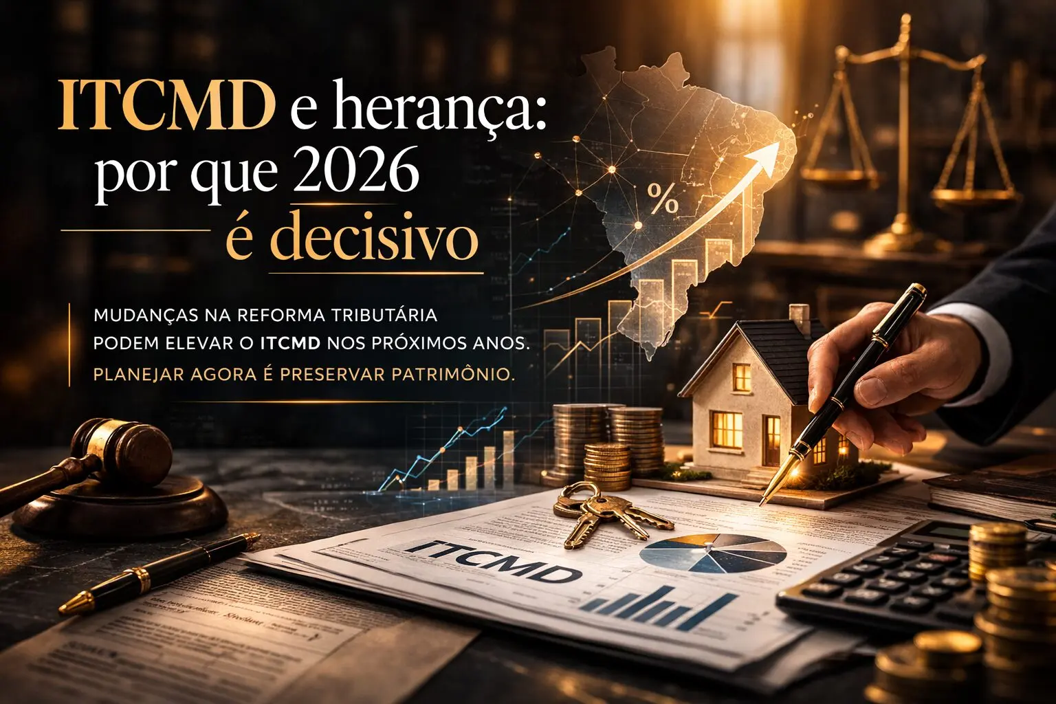 Mudanças na Reforma Tributária podem elevar o ITCMD nos próximos anos. Planejar a sucessão em 2026 pode significar pagar menos imposto e evitar conflitos futuros.