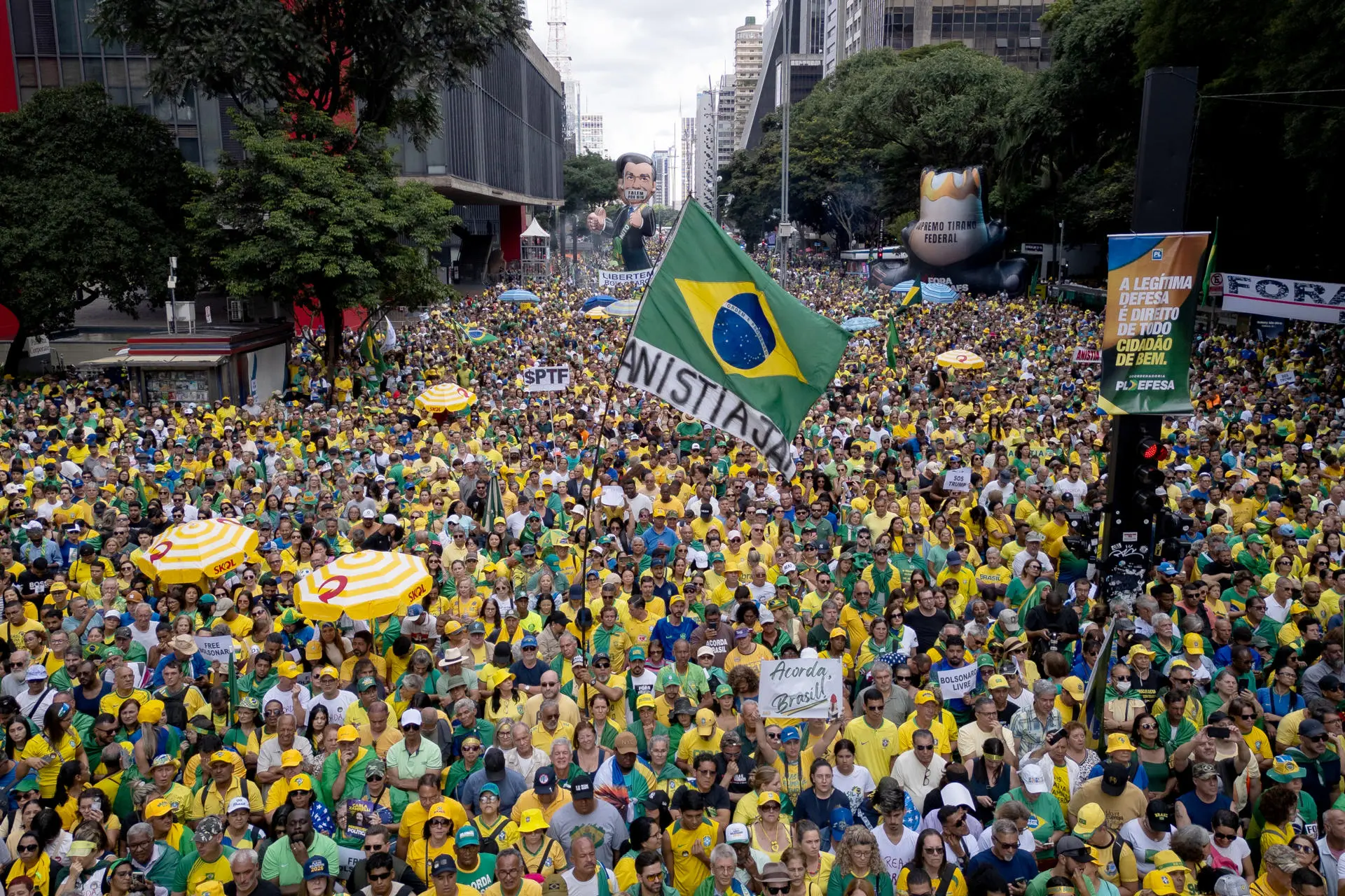 Manifestação Avenida Paulista Acorda Brasil Flávio Bolsonaro