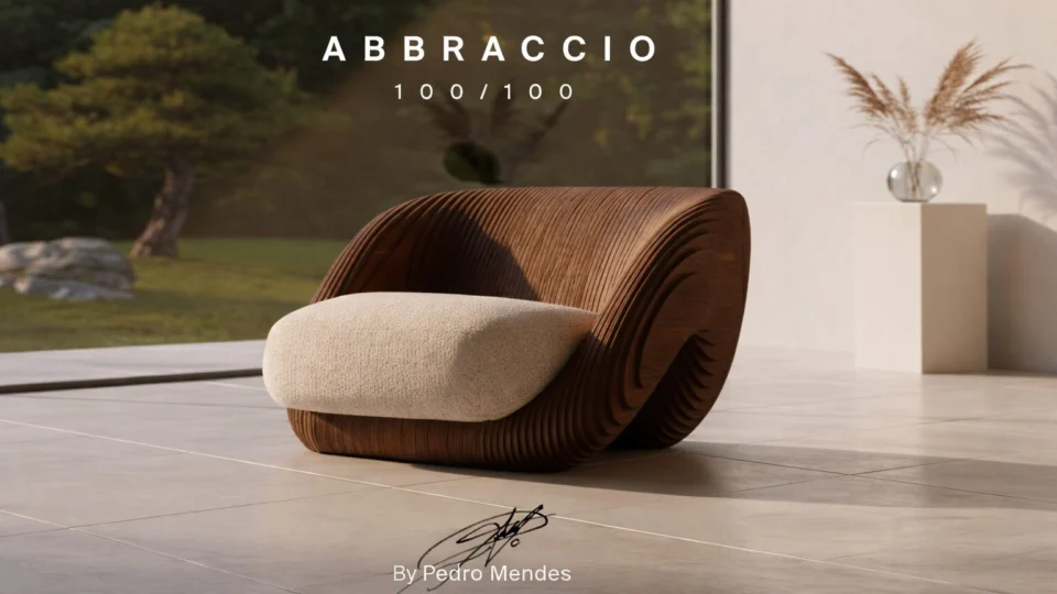 Peça de design autoral da UUSI Móveis evidencia como forma, matéria-prima e conceito se unem para criar valor simbólico e reforçar a exclusividade no mobiliário de alto padrão.