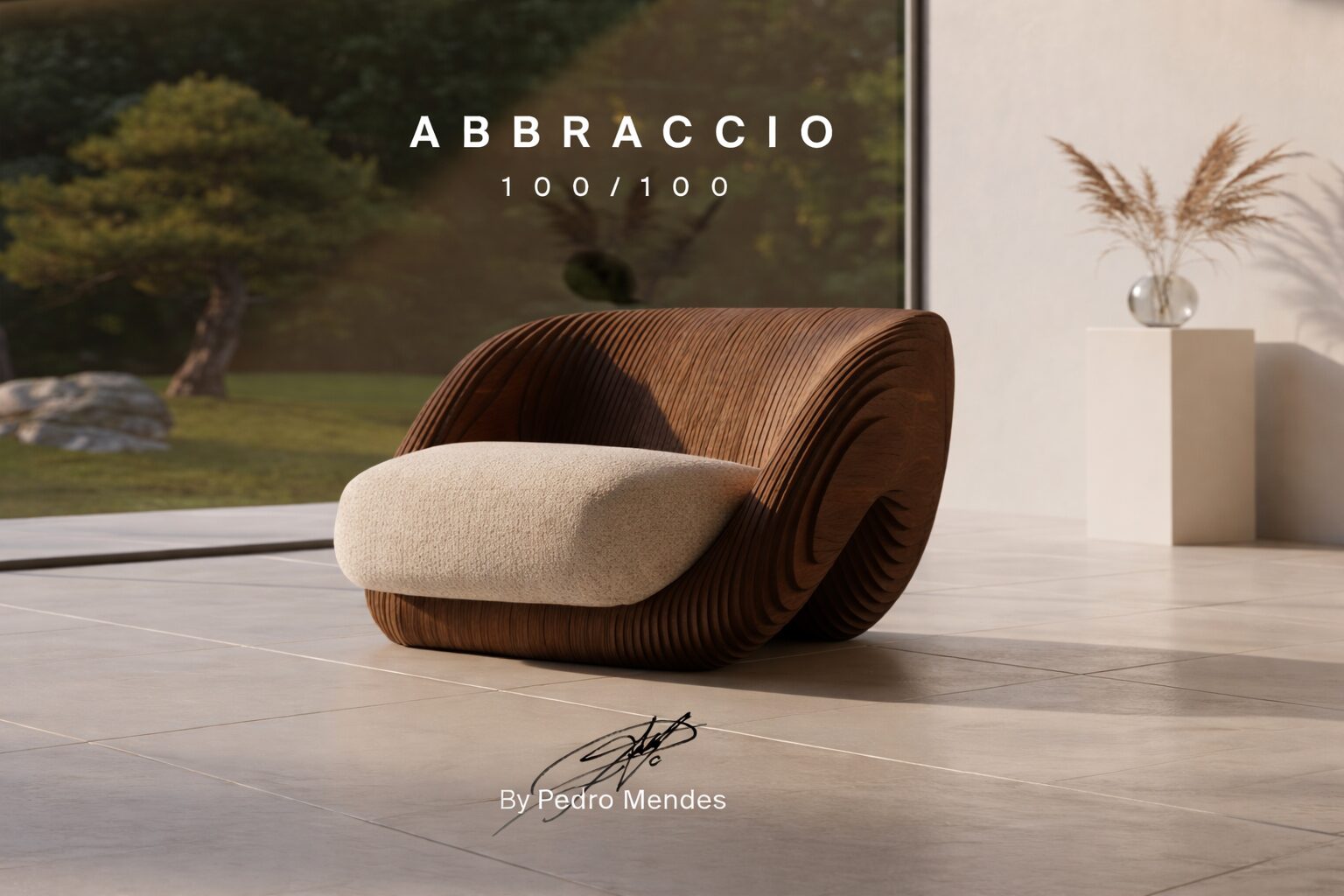 Peça de design autoral da UUSI Móveis evidencia como forma, matéria-prima e conceito se unem para criar valor simbólico e reforçar a exclusividade no mobiliário de alto padrão.