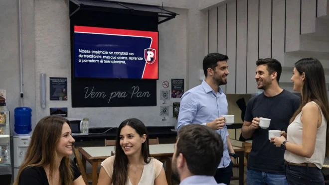 Espaços de convivência da FAPAD estimulam integração acadêmica e troca de experiências entre estudantes e professores.