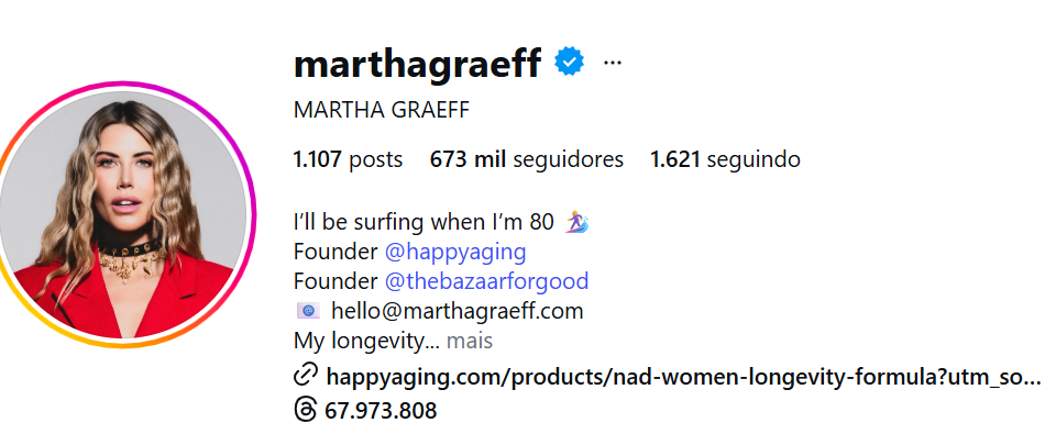 Martha Graeff, influenciadora de luxo que vive em Miami, é personagem de troca de mensagens com o banqueiro Daniel Vorcaro