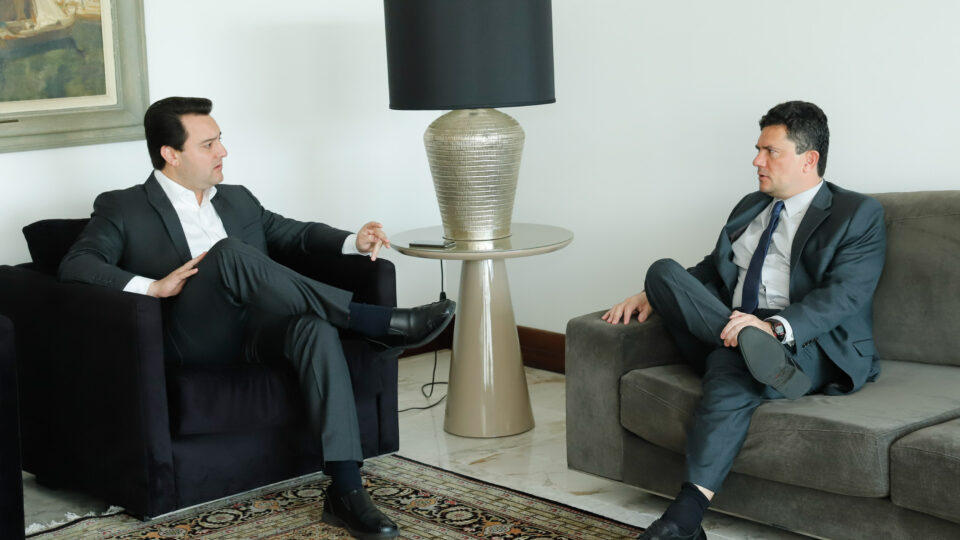 Entre reuniões e jantares, Ratinho Jr. e Moro movimentam xadrez eleitoral no Paraná