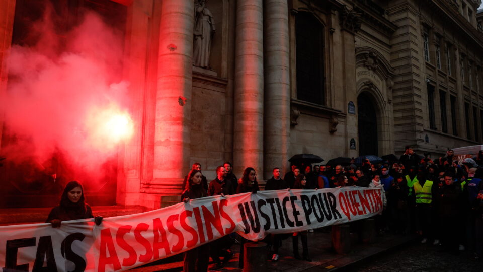 Justice pour Quentin: assassinato de Quentin Deranque na França