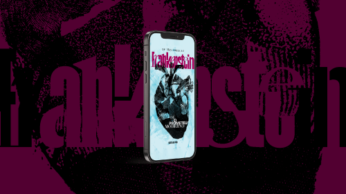 Ilustração do ebook "Frankenstein", disponibilizado pela Gazeta do Povo.