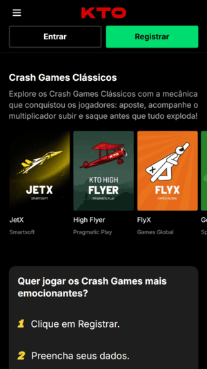 Captura de tela mostrando JetX na KTO
