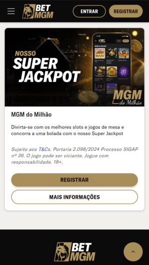 Oferta de jackpot da BetMGM para jogos do cassino
