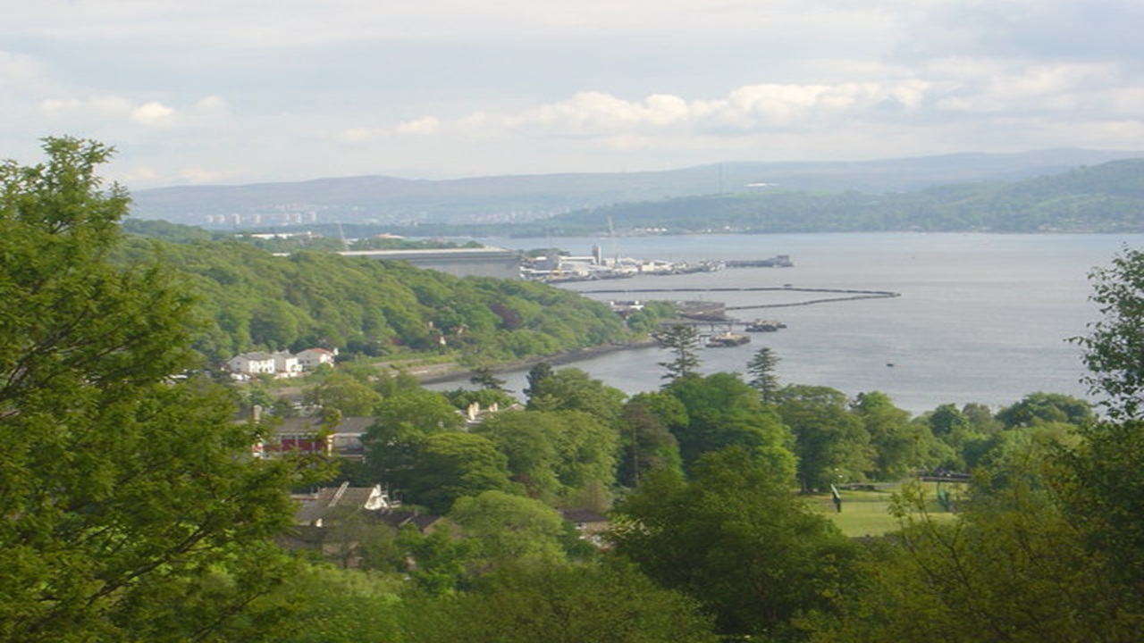 Base nuclear Faslane na Escócia em foto de 2006.