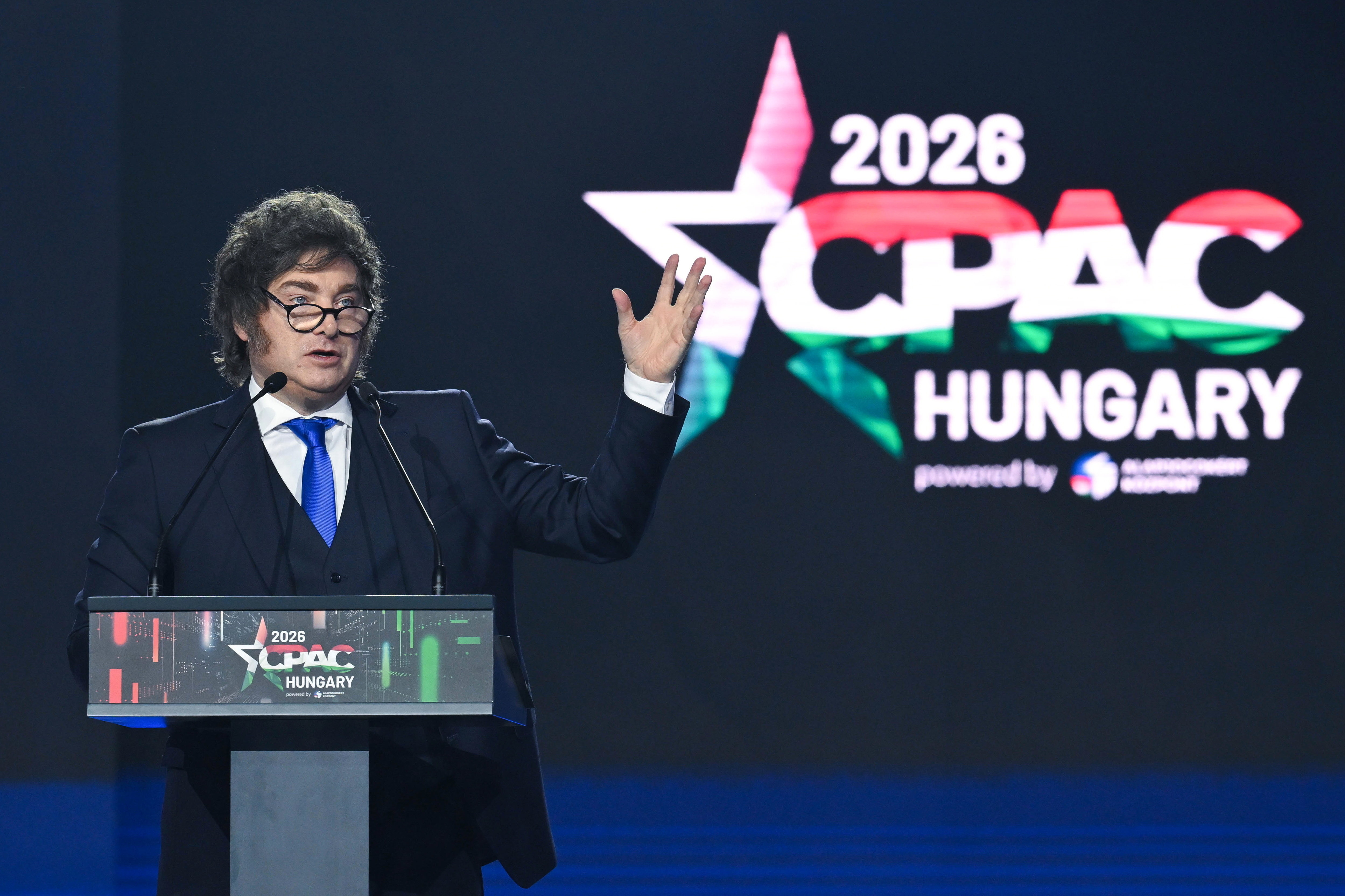 Milei é destaque em evento conservador na Hungria