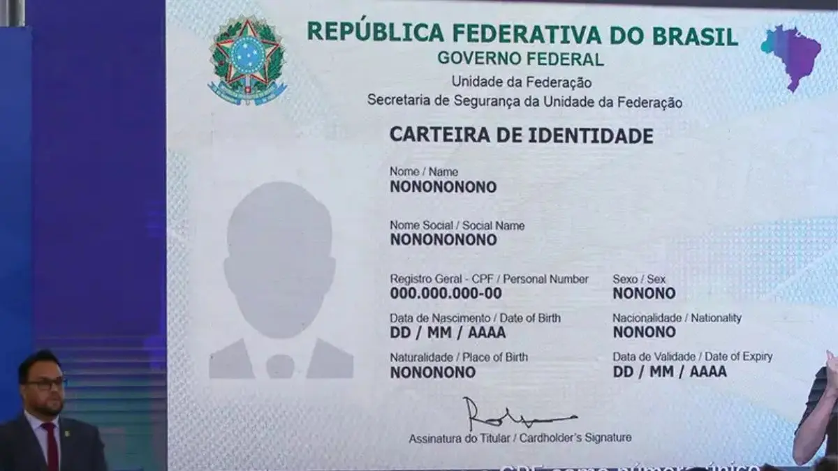 Nova Carteira de Identidade Nacional (CIN).