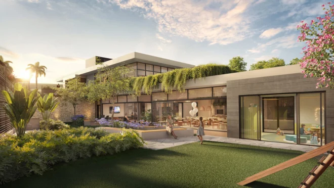 Áreas de convivência integradas à natureza criam um ambiente pensado para relaxar, viver e se reconectar no Lockwood.