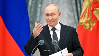 O ditador russo, Vladimir Putin, em evento em Moscou Imagem referente a matéria