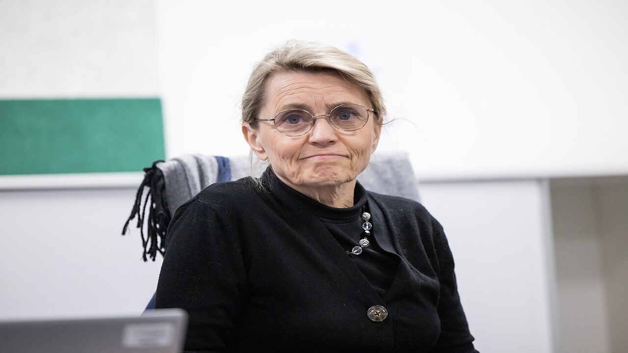 A deputada finlandesa Päivi Räsänen, em foto de 2023.
