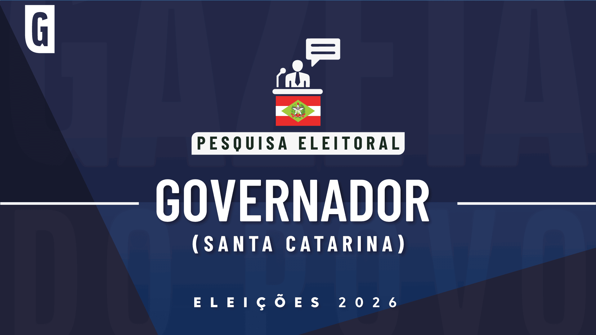 AtlasIntel ouviu 1.280 eleitores de Santa Catarina.