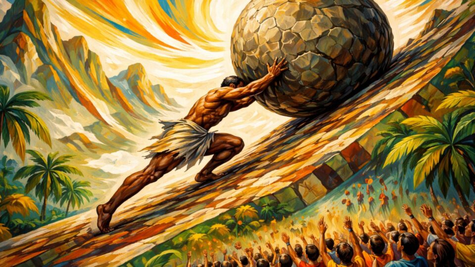 Mais pra direita, Sísifo!