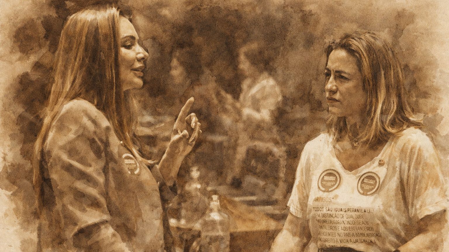 As senadoras Ana Paula Lobato (PDT-MA) e Soraya Thronicke (Podemos-MS), autora e relatora do PL da Misoginia.