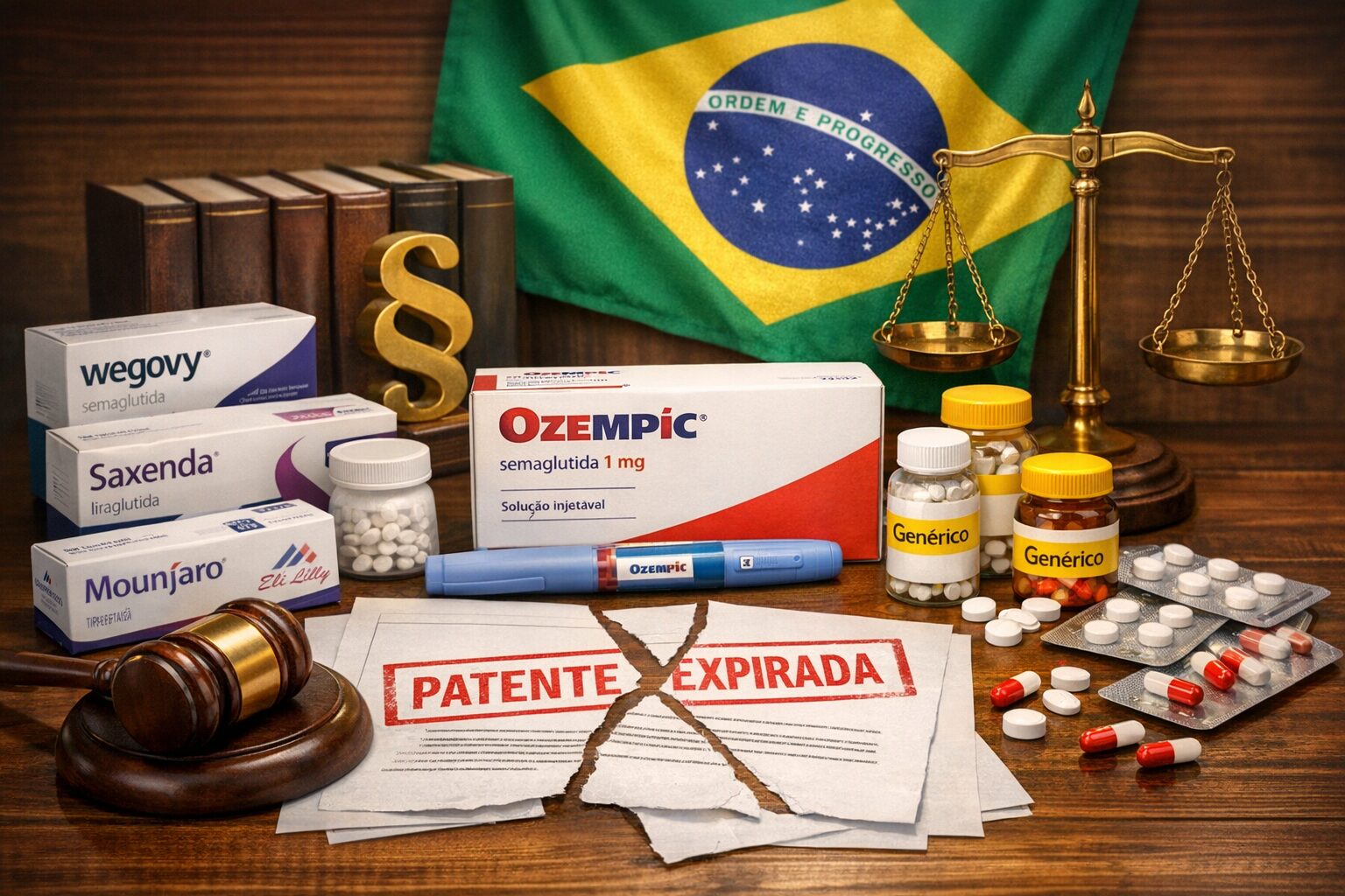 A queda da patente da semaglutida abre espaço para novos concorrentes no mercado brasileiro, com potencial impacto nos preços, no acesso a tratamentos e na dinâmica da indústria farmacêutica.