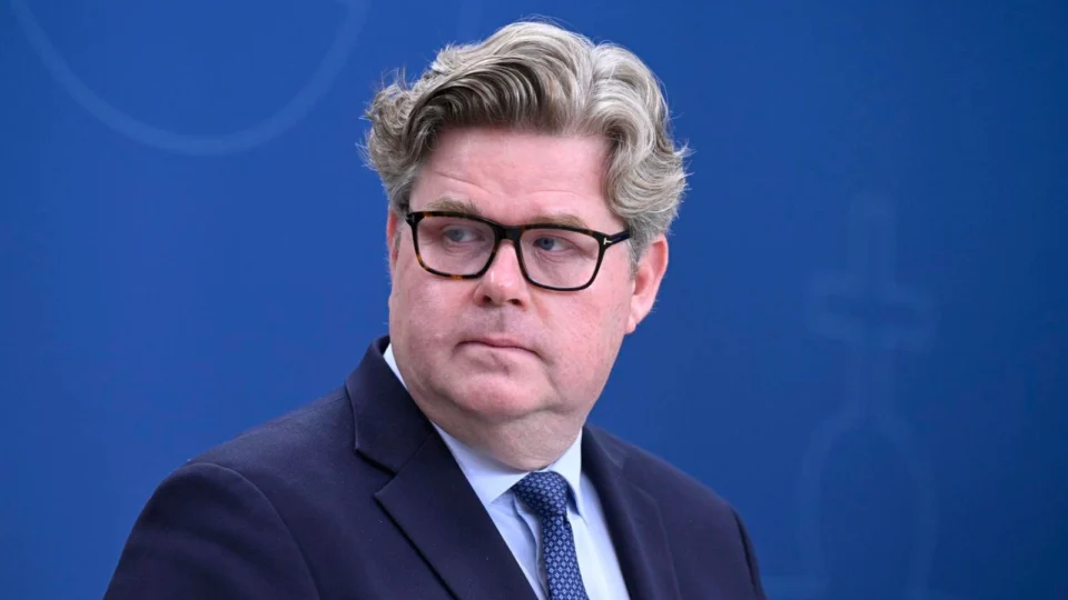 O ministro da Justiça da Suécia, Gunnar Strömmer.