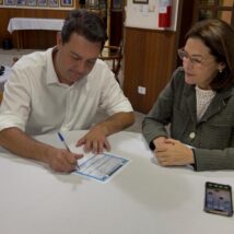 A jornalista e pré-candidata ao Senado, Cristina Graeml, que se filiou ao PSD de Ratinho Jr. e Ronaldo Caiado Imagem referente a matéria