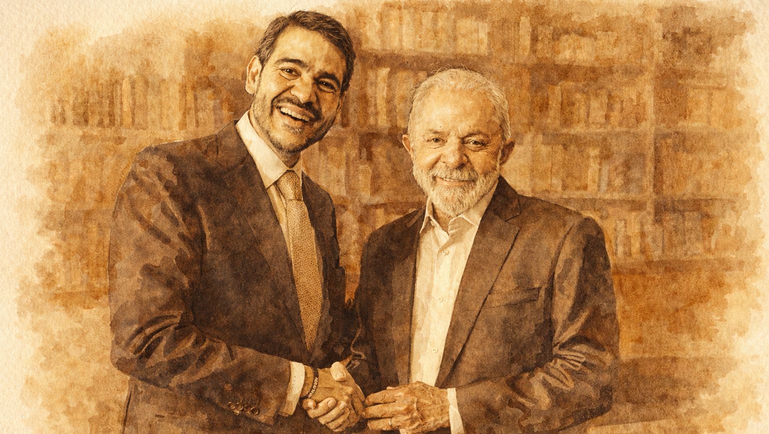 Lula e Jorge Messias em novembro de 2025, quando o presidente confirmou a escolha do advogado-geral da União para uma cadeira no STF.