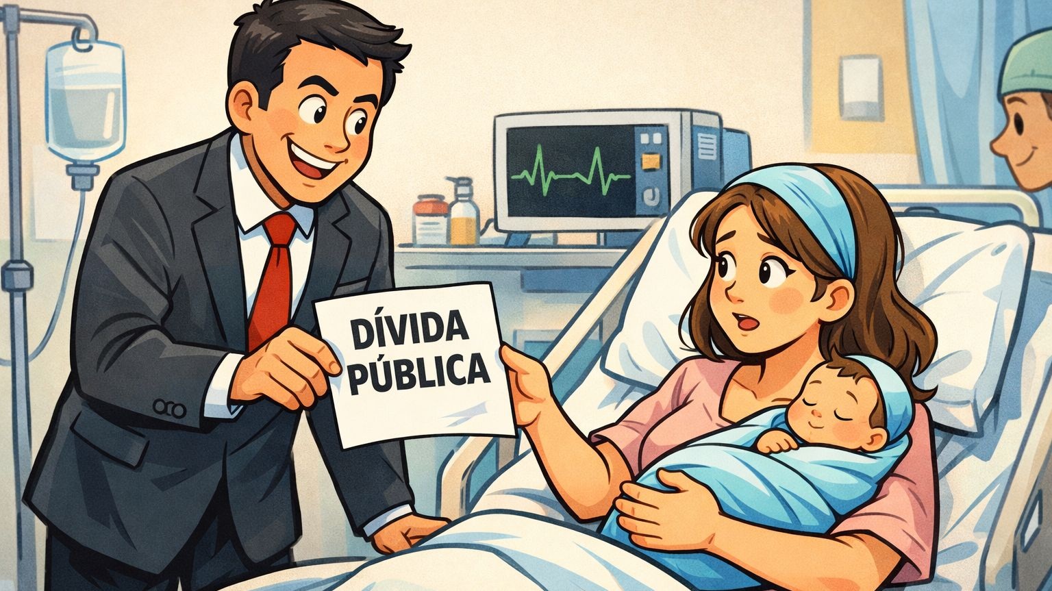 Todo brasileiro já nasce devendo dezenas de milhares de reais graças a decisões de burocratas e políticos tomadas tempos atrás.