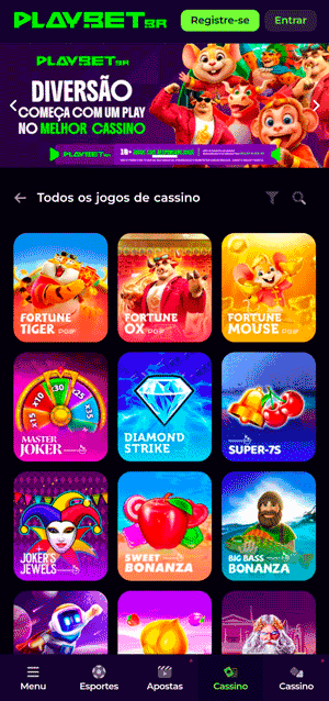Catálogo de slots do cassino online Playbet com mais de 2.900 títulos