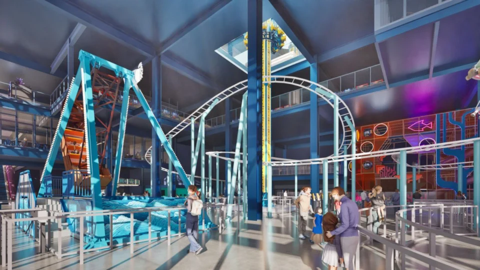 O novo parque temático indoor de Balneário Camboriú terá cerca de 23 mil metros quadrados de área construída.