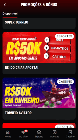 Oferta com R$ 50.000 em apostas grátis na Superbet