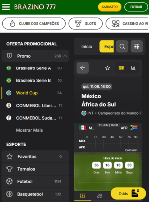 Mercados de apostas para a Copa do Mundo na Brazino777