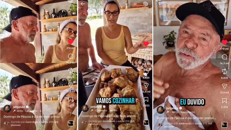 Janja cozinha paca, animal silvestre que tem caça proibida pelo Ibama