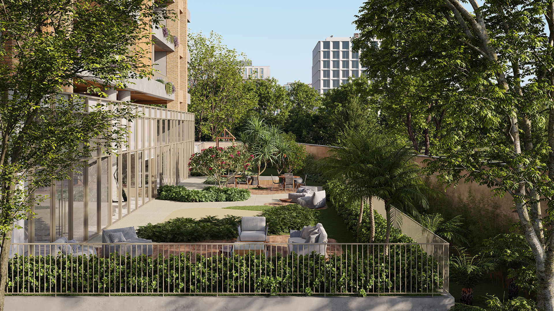 Projeto da MDGP Incorporadora valoriza a integração entre arquitetura, paisagismo e áreas de convivência ao ar livre, reforçando o conceito de bem viver em Curitiba