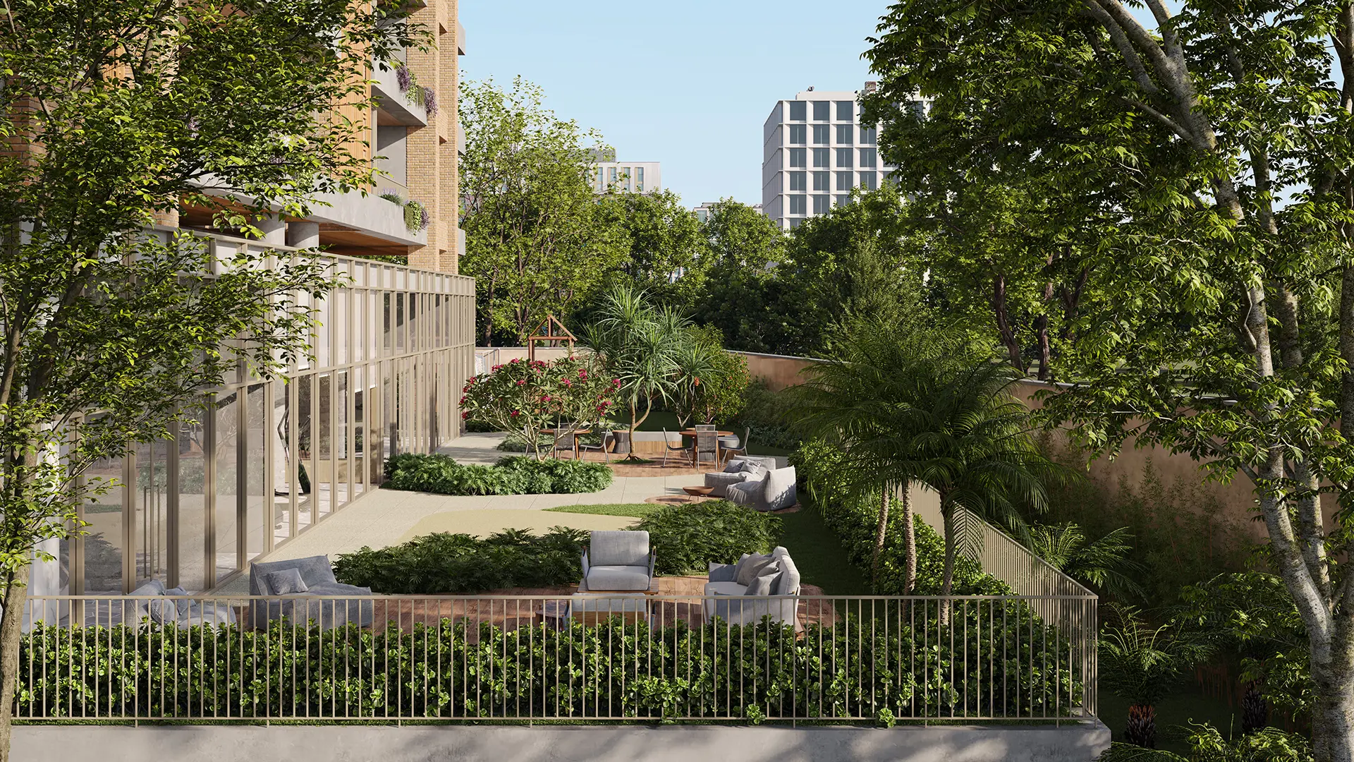 Projeto da MDGP Incorporadora valoriza a integração entre arquitetura, paisagismo e áreas de convivência ao ar livre, reforçando o conceito de bem viver em Curitiba