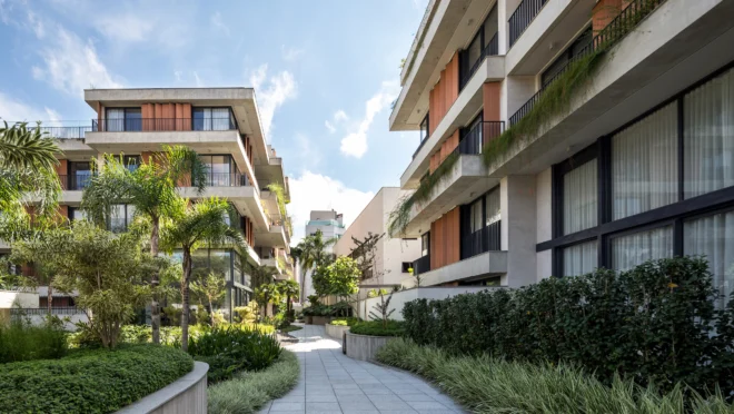 Projeto da MDGP Incorporadora valoriza a integração entre arquitetura, paisagismo e áreas de convivência ao ar livre, reforçando o conceito de bem viver em Curitiba