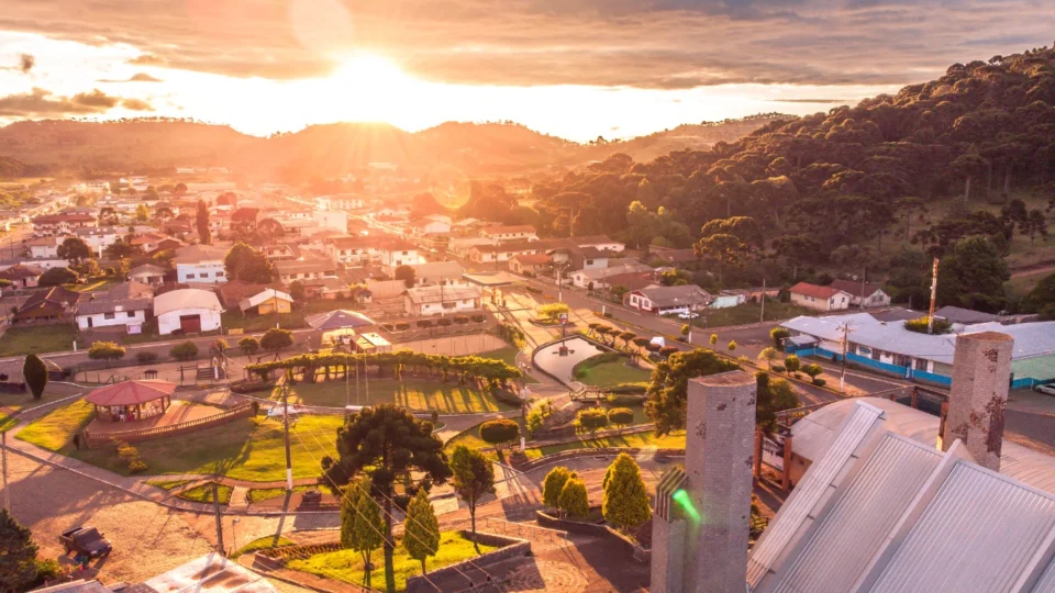 vista do alto da cidade de Urupema